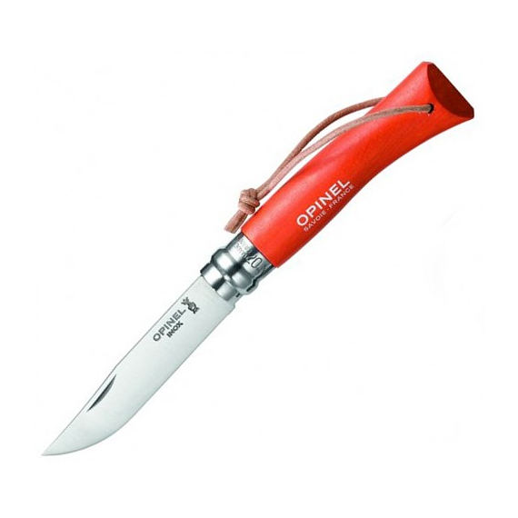 Складной нож "Opinel №8 Trekking" inox, Красная рукоять