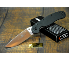 Складной нож Ontario Rat 1, AUS-8, сатин, черный термопластик AUS8 G10