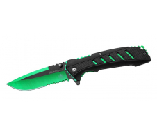 Нож складной хозяйственно-бытовой "Хамелеон", зеленый 420 Пластик