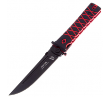 Складной нож  "Ронин" НОКС, сталь D2,  G10 (красно-черный) D2 G10