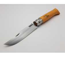 Складной нож "Opinel №12" carbon Carbon (углеродистая) Бук
