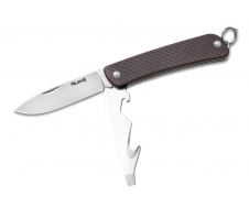 Нож multi-functional Ruike S22-N коричневый 12C27 SANDVIK G10