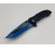 Нож складной хозяйственно-бытовой "Хамелеон", синий 420 Пластик