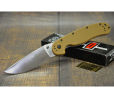 Складной нож "Ontario Rat 1"сталь D2, сатин,коричневый термопластик  D2 Термопластик GFN