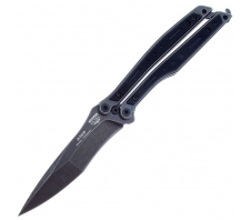 Нож бабочка (балисонг) НОКС Эльф Blackwash ,204-500401 D2 G10