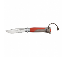 Складной нож "Opinel №8 Outdoor Red" 12C27 SANDVIK Полиамид