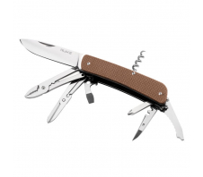 Нож multi-functional Ruike L41-N коричневвый 12C27 SANDVIK G10