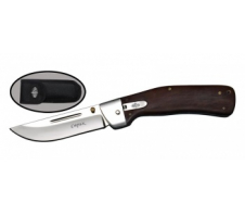 Нож автоматический хозяйственно-бытовой "Стриж" с нейлоновым чехлом 65Х13 Сталь, дерево