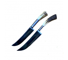 Узбекский нож Пчак чирчик. Косуля мини, гарда олово. ШХ-15 (11-12 см) ШХ15 Рог косули