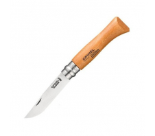 Складной нож "Opinel №8" carbon Carbon (углеродистая) Бук