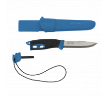Нож Morakniv Companion Spark (S) Blue, нержавеющая сталь, 13572 Sandvik 12C27 Резинопластик