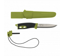 Нож Morakniv Companion Spark (S) Green, нержавеющая сталь, 13570 Sandvik 12C27 Резинопластик