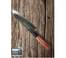 KANETSUNE Нож кухонный Santoku,  KC-952 DSR1K6 Стабилизированная древесина
