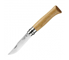 Нож Opinel №8, нержавеющая сталь, дубовая рукоять в картонной коробке Sandvik 12C27 Дуб