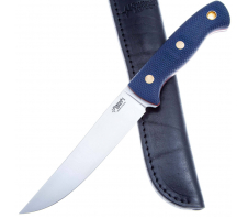 Нож Южный Крест Meat Master сталь N690, рукоять микарта синяя N690 Микарта (Micarta)