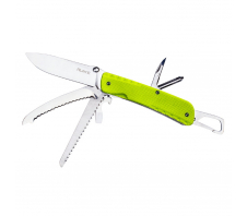 Нож multi-functional Ruike LD43 желто-зеленый 12C27 SANDVIK G10