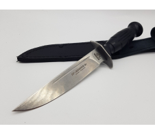 Нож хозяйственно-бытовой "Вишня-2" с кожаным чехлом AUS8 Пластик