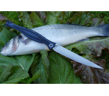 Складной филейный нож "Reptilian Лаврак синий" AUS8 G10