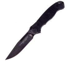 Складной нож Нокс Офицерский-2М Blackwash сталь AUS-8, рукоять Black G10 AUS8 G10