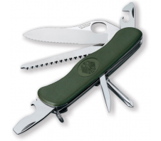 Victorinox Military Green One Hand, серрейторное лезвие (0.8461.MW4DE)  