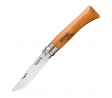 Складной нож "Opinel №10" carbon Carbon (углеродистая) Бук