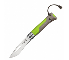 Складной нож "Opinel №8 Outdoor Green" 12C27 SANDVIK Полиамид