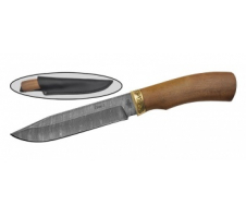 Нож хозяйтсвенно-бытовой "Сом-1 " Дамаск Сапелли