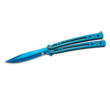 Нож-бабочка хозяйственно-бытовой "Силуэт", синий 420 Сталь