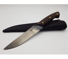 Нож "Пантера", сталь Х12МФ, цельно-металлический, граб, мозаичные пины Х12МФ Граб
