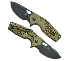 FFX-526 ALG SURU - нож склад.,рук-ть зелен. алюм., клинок 6см.- N690Co N690Co Авиационный алюминий