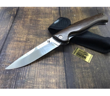 Нож складной хозяйственно-бытовой "Калан" с нейлон. чехлом 65Х13 Дерево