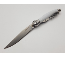 Нож складной хозяйственно-бытовой "Сомелье", белый 420 Пластик