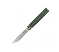 Нож-бабочка (балисонг) Ganzo G766-GR, зеленый 440C G10