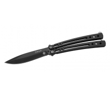 Нож-бабочка хозяйственно-бытовой "Силуэт", черный 420 Сталь