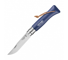 Складной нож "Opinel №8 Trekking" inox, Синяя рукоять 12C27 SANDVIK Бук