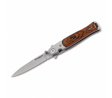 BK01YA101 Stiletto - нож скл., рук-ть сталь/дерево, клинок 440A 440А 