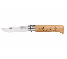 Складной нож "Opinel Animalia "Косуля" №8" 12C27 SANDVIK Дуб