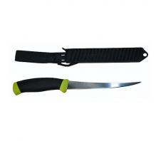 Рыбацкий филейный нож с фиксированным клинком MORA Fishing Comfort 155 15.5 см, шведская нержавеющая 12C27 SANDVIK Термопластик GRN