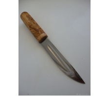 Нож "Якутский средний", сталь Х12МФ, карельская береза Х12МФ Карельская береза