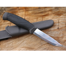 Нож Morakniv Companion Anthracite, нержавеющая сталь, 13165 12C27 SANDVIK Пластик