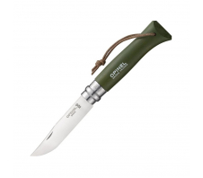 Складной нож "Opinel №8 Trekking" inox, Рукоять Хаки 12C27 SANDVIK Бук