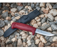 Нож туристический Morakniv BASIC 511, углеродистая сталь, красный Carbon (углеродистая) Пластик
