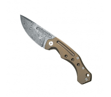Нож FOX knives модель 521DRB DESERT FOX Damasteel Björkm Twist Анодированный титан