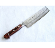 07223 Нож-топорик для овощей Накири 16 см Sakai Takayuki VG-10, Damascus 17 layers VG-10 Стабилизированная древесина