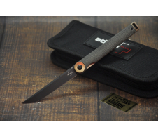 НОЖ BOKER 01BO391 KAIZEN GREEN CANVAS MICARTA D2 Микарта (Micarta)
