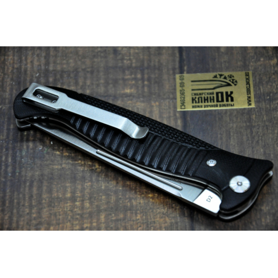 Складной нож "Reptilian Финка 01", сталь D2, черный G10