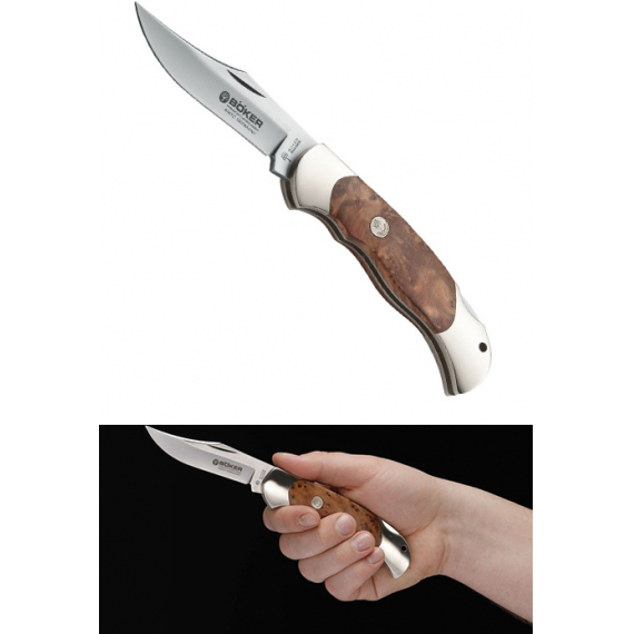 BK113002TH Optima thuja - скл. нож, рукоять туя, сталь 440C