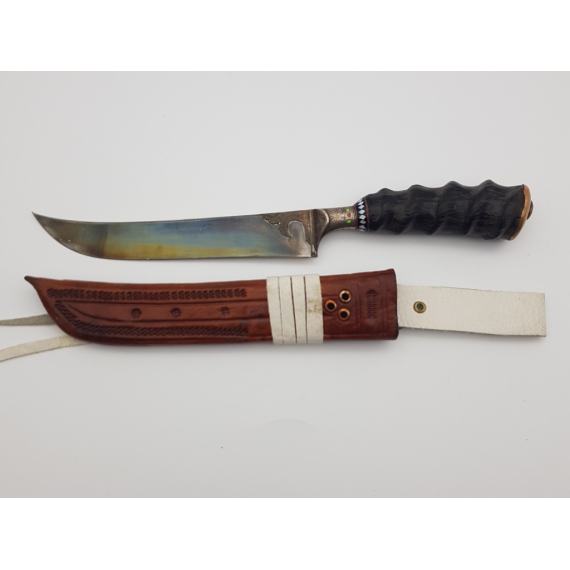 Уйгурский нож Пчак, серебро, рог сайгака