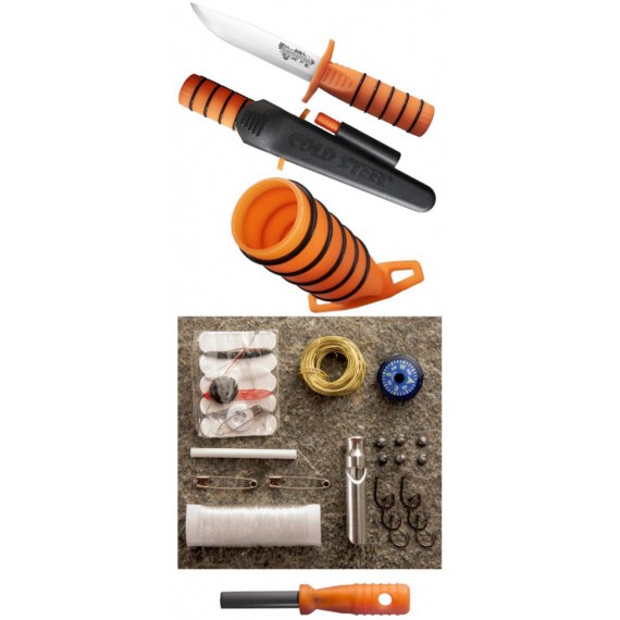 Нож Cold Steel модель 80PH Survival Edge (Orange)