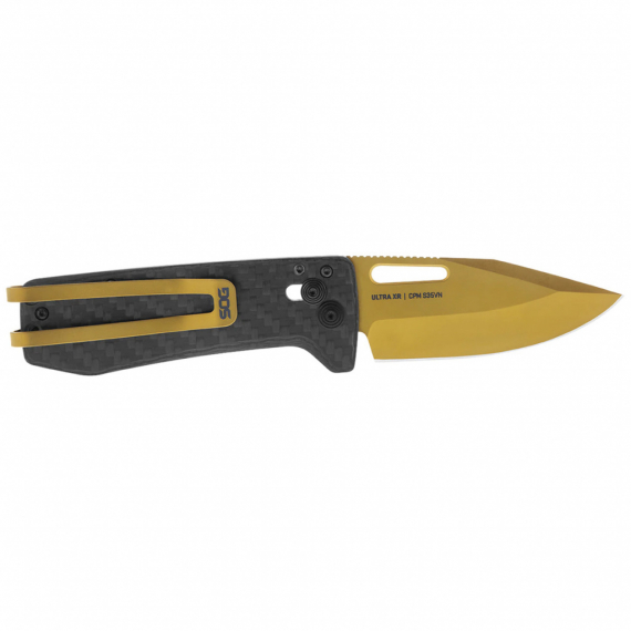 НОЖ SOG, 12-63-02-57 ULTRA XR CARBON+GOLD